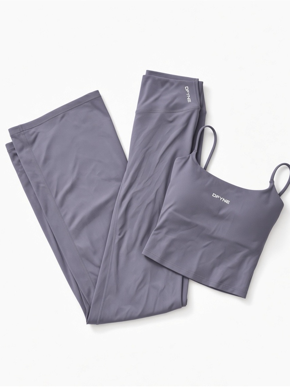 DFYNE set- flare pants and tank top